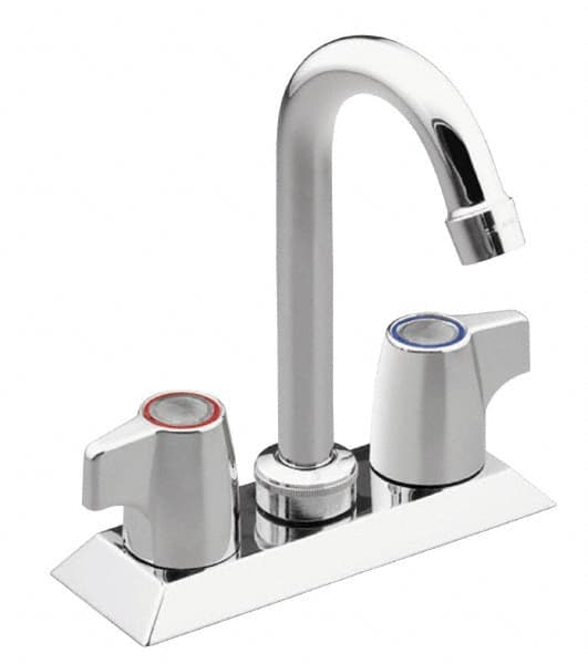 Moen - Deck Plate Mount, Bar and Hospitality Faucet without Spray - Two Handle, Knob Handle, Gooseneck Spout - Americas Tooling