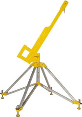 Gemtor - Confined Space Entry & Retrieval Bases & Booms Type: Portable Quadpod w/Rotating Boom Maximum Height (Inch): 90 - Americas Tooling