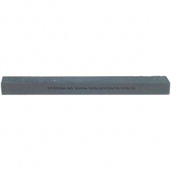 Norton - 10" Long x 1-1/4" Wide x 3/4" Thick, Silicon Carbide Sharpening Stone - Flat, Medium Grade - Americas Tooling