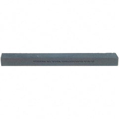 Norton - 10" Long x 1-1/4" Wide x 3/4" Thick, Silicon Carbide Sharpening Stone - Flat, Medium Grade - Americas Tooling