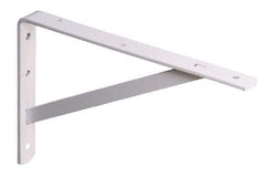 Knape & Vogt - 500 Lb Capacity, White Finish, L-Bracket - 22" Long, 14.2" High - Americas Tooling