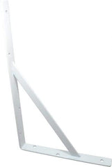 Knape & Vogt - 1,000 Lb Capacity, White Finish, L-Bracket - 16" Long, 10" High - Americas Tooling