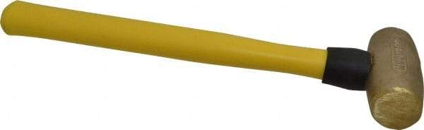 American Hammer - 3 Lb Head Nonmarring Mallet - 14-1/2" OAL, 13" Long Fiberglass Handle - Americas Tooling