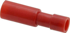 3M - 22 to 18 AWG Bullet Connector - 0.156" Bullet Diam, Red Nylon Insulation - Americas Tooling