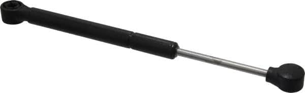 Made in USA - 0.32" Rod Diam, 0.87" Tube Diam, 100 Lb Capacity, Hydraulic Dampers - Extension, 12.24" Extended Length, 4" Stroke Length, Plastic Ball Socket, Chrome-Plated Piston - Americas Tooling