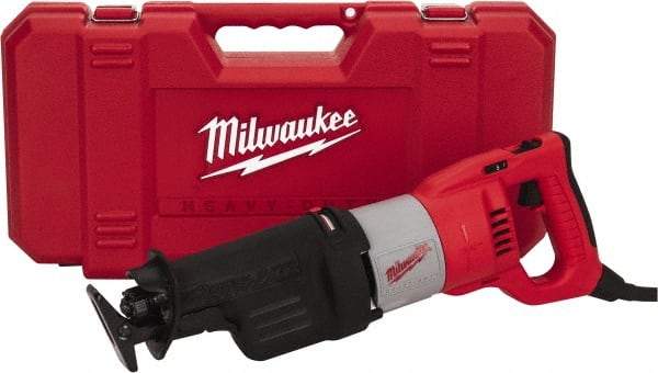 Milwaukee Tool - 3,000 Strokes per Minute, 1-1/4 Inch Stroke Length, Electric Reciprocating Saw - 120 Volts, 13 Amps - Americas Tooling