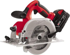 Milwaukee Tool - 28 Volt, 6-1/2" Blade, Cordless Circular Saw - 4,200 RPM, 2 Lithium-Ion Batteries Included - Americas Tooling