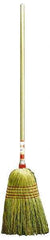 Weiler - 54" OAL Corn Bristle Broom - Wood Handle, 15" Bristle Length - Americas Tooling