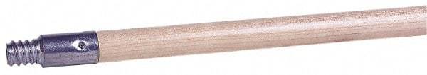 Weiler - 60 x 15/16" Wood Handle for Floor Brushes & Garage Brushes - Threaded Connection, Tan - Americas Tooling