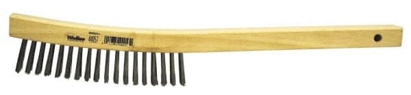 Weiler - Hand Wire/Filament Brushes - Wood Curved Handle - Americas Tooling
