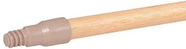 Weiler - 60 x 15/16" Wood Handle for Perma Sweep Floor Brushes - Threaded Connection, Tan - Americas Tooling