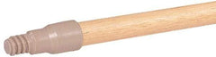 Weiler - 60 x 15/16" Wood Handle for Perma Sweep Floor Brushes - Threaded Connection, Tan - Americas Tooling