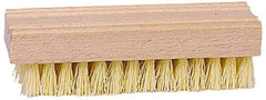 Weiler - Hand & Fingernail Scrub Brush - Plastic Bristles, Wood Block - Americas Tooling