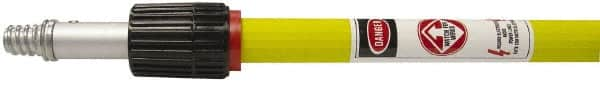 Weiler - 72 to 144" Long x 7/8" Diam Metal Handle for Vehicle Wash Brushes, Wall Brushes & Window Brushes - Yellow, Telescoping - Americas Tooling