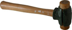 Garland - 1-1/2 Lb Head Rawhide Hammer - 11" OAL, 11" Long Wood Handle - Americas Tooling