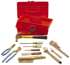 Ampco - 11 Piece Nonsparking Tool Set - Comes in Tool Box - Americas Tooling