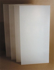 Triton - 48" Wide x 24" High Storage Peg Board - 4 Panels, Polypropylene, White - Americas Tooling