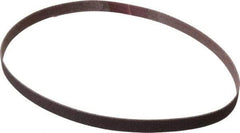 Norton - 1/4" Wide x 12" OAL, 120 Grit, Aluminum Oxide Abrasive Belt - Aluminum Oxide, Fine, Coated, Series R228 - Americas Tooling