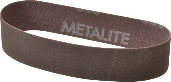 Norton - 1" Wide x 12" OAL, 320 Grit, Aluminum Oxide Abrasive Belt - Aluminum Oxide, Extra Fine, Coated, Series R228 - Americas Tooling