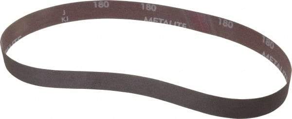 Norton - 1" Wide x 30" OAL, 180 Grit, Aluminum Oxide Abrasive Belt - Aluminum Oxide, Very Fine, Coated, Series R228 - Americas Tooling