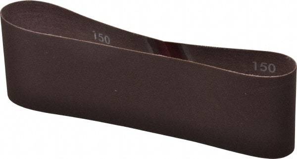 Norton - 3" Wide x 21" OAL, 150 Grit, Aluminum Oxide Abrasive Belt - Aluminum Oxide, Very Fine, Coated, Series R228 - Americas Tooling