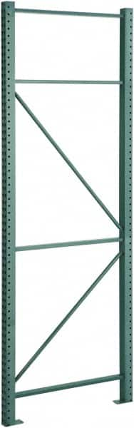 Steel King - 25,040 Lb Capacity Heavy-Duty Framing Upright Pallet Storage Rack - 3" Wide x 120" High x 36" Deep, Green - Americas Tooling