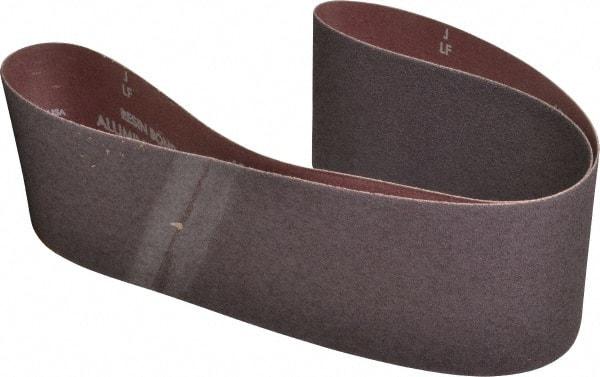 Norton - 4" Wide x 48" OAL, 40 Grit, Aluminum Oxide Abrasive Belt - Aluminum Oxide, Coarse, Coated, Series R228 - Americas Tooling