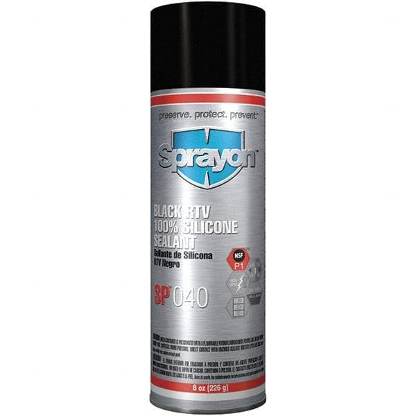 Sprayon - 8 oz Automotive Gasket Sealant - 122°F Max, Black, Comes in Aerosol Can - Americas Tooling