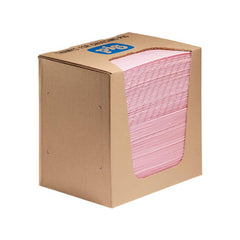 Pads, Rolls & Mats; Product Type: Pad; Application: Haz Mat; Overall Length (Inch): 13 in; Total Package Absorption Capacity: 9.8 gal; Material: Polypropylene; Fluids Absorbed: Unknowns; Acids; Bases; Absorbency Weight: Heavy; Width (Decimal Inch - 4 Deci