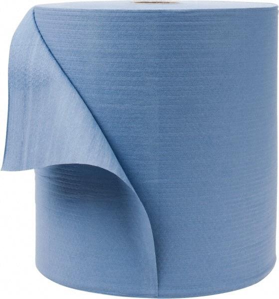 WypAll - X80 Dry Shop Towel/Industrial Wipes - Jumbo Roll, 13-3/8" x 12-1/2" Sheet Size, Blue - Americas Tooling