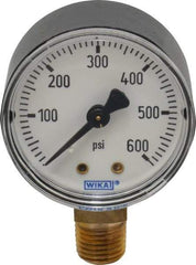 Wika - 2" Dial, 1/4 Thread, 0-600 Scale Range, Pressure Gauge - Lower Connection Mount, Accurate to 3-2-3% of Scale - Americas Tooling