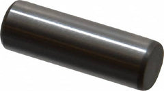 Jergens - 1/4" Diam x 3/4" Pin Length C-1215 Alloy Steel Pull Out Dowel Pin - C 47-58 & C 60-64 (Surface) Hardness, 1 Beveled & 1 Threaded End - Americas Tooling