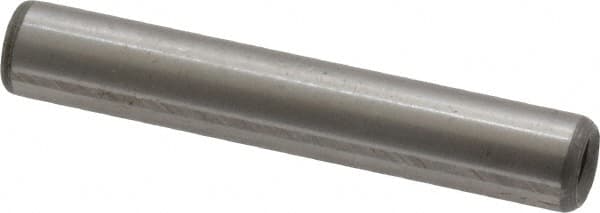 Jergens - 1/4" Diam x 1-1/2" Pin Length C-1215 Alloy Steel Pull Out Dowel Pin - C 47-58 & C 60-64 (Surface) Hardness, 1 Beveled & 1 Threaded End - Americas Tooling