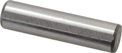 Jergens - 1/2" Diam x 2" Pin Length C-1215 Alloy Steel Pull Out Dowel Pin - C 47-58 & C 60-64 (Surface) Hardness, 1 Beveled & 1 Threaded End - Americas Tooling