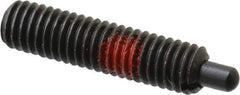 Jergens - 10-32, 3/4" Thread Length, 1/8" Plunger Projection, Steel Threaded Spring Plunger - 0.093" Max Plunger Diam, 3/4" Plunger Length, 2.9 Lb Init End Force, 11.1 Lb Final End Force, 3/32" Hex - Americas Tooling