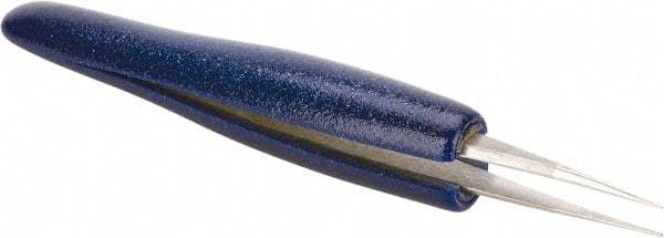 Aven - 4-1/4" OAL 3C-SA Ergonomic Cushion Grip Tweezers - Straight, Pointed, Sharp Tips - Americas Tooling