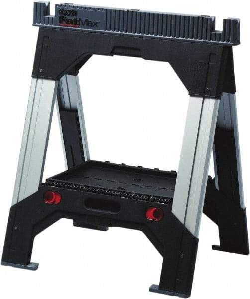 Stanley - Adjustable Sawhorse - 2" Long x 27.45" Wide x 33" High - Americas Tooling