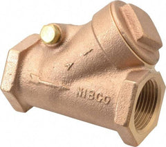 NIBCO - 1" Bronze Check Valve - Y-Pattern, FNPT x FNPT, 200 WOG - Americas Tooling