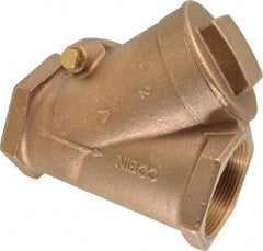 NIBCO - 2" Bronze Check Valve - Y-Pattern, FNPT x FNPT, 200 WOG - Americas Tooling