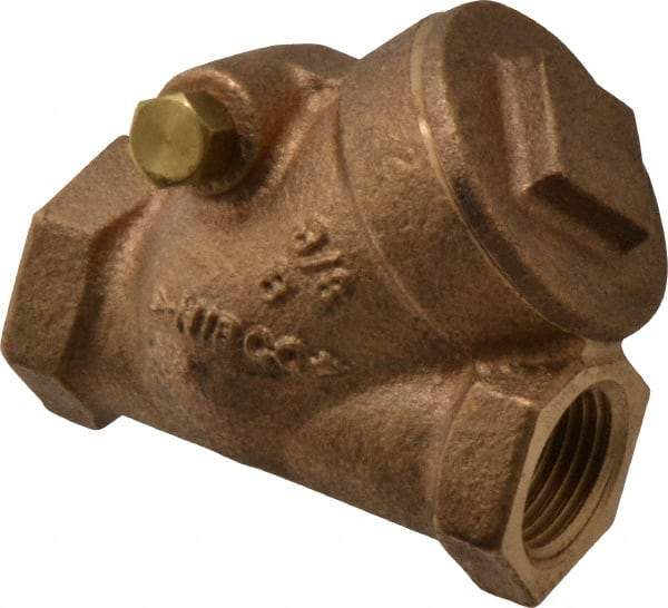 NIBCO - 3/8" Bronze Check Valve - Y-Pattern, FNPT x FNPT, 200 WOG - Americas Tooling