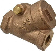 NIBCO - 1/4" Bronze Check Valve - Y-Pattern, FNPT x FNPT, 300 WOG - Americas Tooling