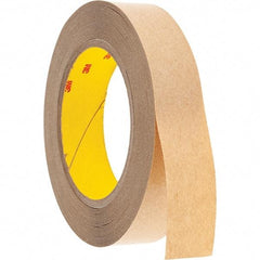 3M - 1" x 36 Yd Acrylic Adhesive Double Sided Tape - 4 mil Thick, Clear, Polyester Film Liner - Americas Tooling