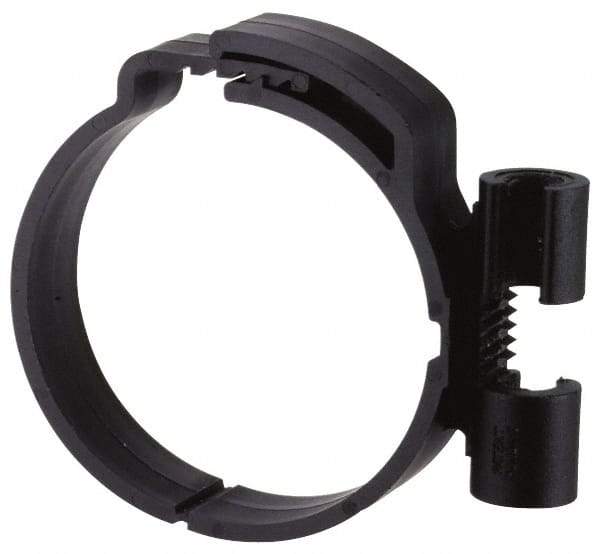 ZSI - 1/2" Pipe, 3/8" Rod, 7/8" Tube Diam, Cushion Clamp - Black, 150 Lb Capacity, Polyamide - Americas Tooling