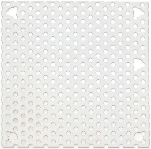 Cooper B-Line - 4-1/4" OAW x 4-1/4" OAH Powder Coat Finish Electrical Enclosure Perforated Panel - 6" x 6" Box, 16 Gauge Steel, Use with 664-1 - Americas Tooling