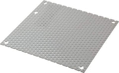 Cooper B-Line - 6-1/4" OAW x 6-1/4" OAH Powder Coat Finish Electrical Enclosure Perforated Panel - 8" x 8" Box, 16 Gauge Steel, Use with 884-1/886-1 - Americas Tooling