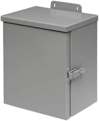 Cooper B-Line - Steel Junction Box Enclosure Hinge Flat Cover - NEMA 3R, 16" Wide x 16" High x 6" Deep, Rainproof - Americas Tooling