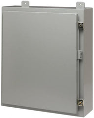 Cooper B-Line - Steel Standard Enclosure Hinge Flat Cover - NEMA 12, 13, 24" Wide x 24" High x 12" Deep - Americas Tooling