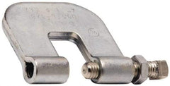 Cooper B-Line - 3/4" Max Flange Thickness, 3/8" Rod Steel C-Clamp with Locknut - 300 Lb Capacity, ASTM A1011 Carbon Steel - Americas Tooling