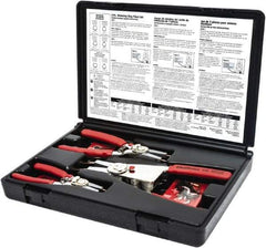 GearWrench - 6 Piece, 1/8 to 4" Bore, 1/8 to 4" Shaft, Convertible Retaining Ring Pliers Set - Comes in Blow Molded Case - Americas Tooling