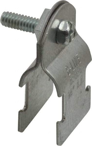 Cooper B-Line - 5/8" Pipe, 16 Gauge, Grade ASTM A1011," Pipe or Conduit Clamp - Zinc Plated, 400 Lb Capacity, All Conduit - Americas Tooling